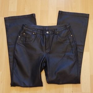 Metrostyle Vintage Leather Pants High Waisted 8